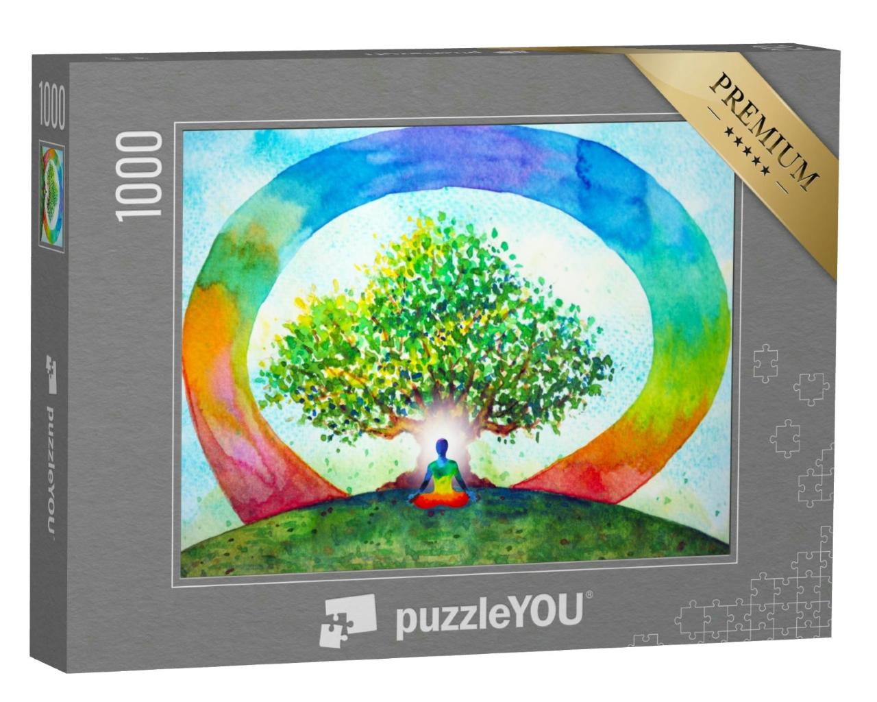 Puzzle 1000 Teile „Meditation, abstrakte Farben“
