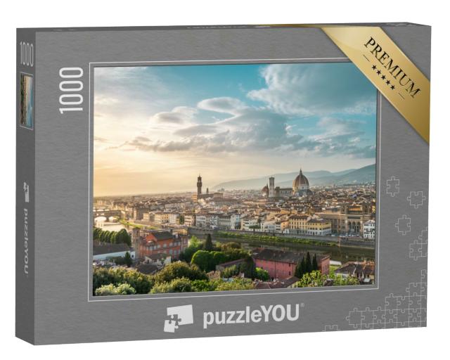 Puzzle 1000 Teile „Atemberaubendes Panorama on Florenz, Italien“