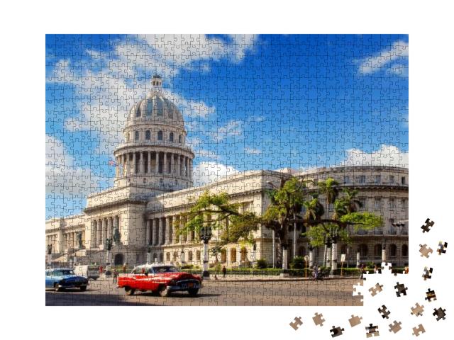 Puzzle 1000 Teile „Capitolio Gebäude, Havanna, Kuba“