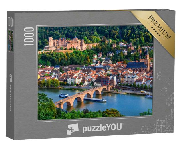 Puzzle 1000 Teile „Wunderschöner Blick auf Heidelberg am Neckar“