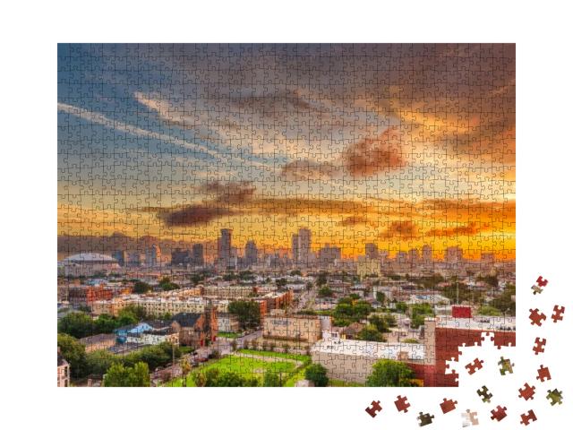 Puzzle 1000 Teile „New Orleans in der Abenddämmerung“