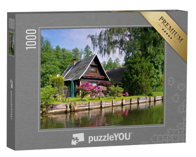 Puzzle 1000 Teile „Spreewaldhaus am Wasser, Brandenburg“