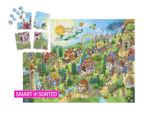 Puzzle „Tabaluga in der Märchenwelt“ | SMART SORTED® 1000 Teile