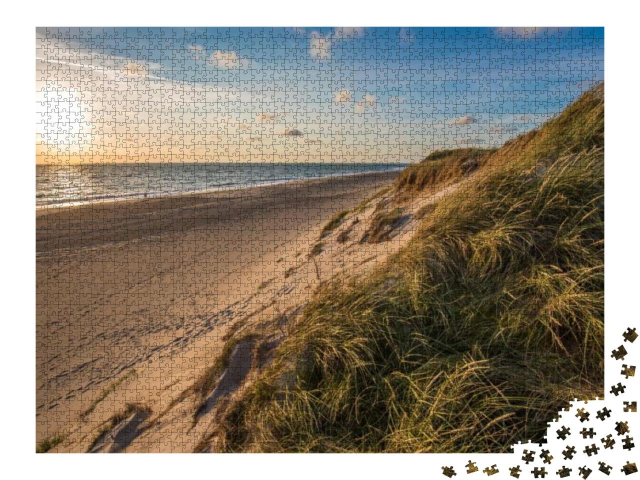 Puzzle 2000 Teile „Nordseestrand, Küste Jütlands, Dänemark“