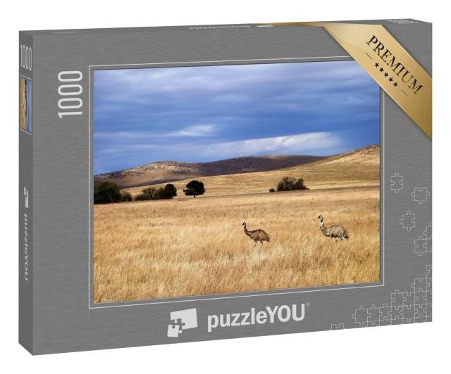 Puzzle 1000 Teile „Emus in Südaustralien“