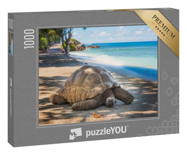 Puzzle 1000 Teile „Seychellen-Riesenschildkröte“