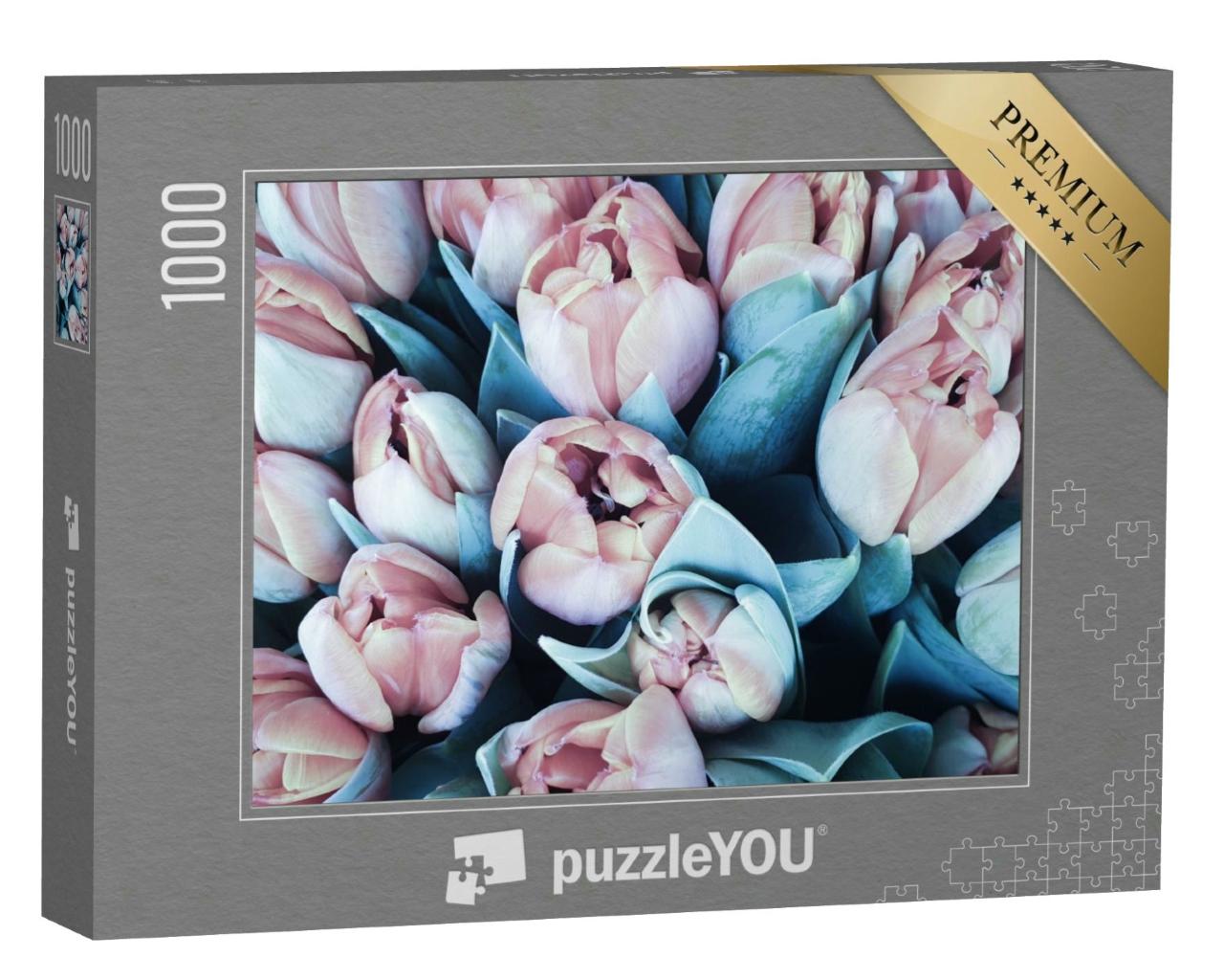 Puzzle 1000 Teile „Frühlingstulpen blumiger Tulpenstrauß“