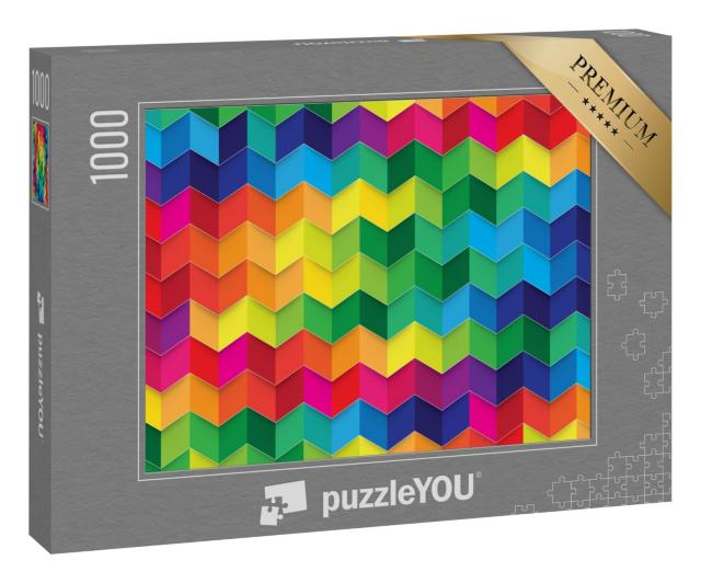 Puzzle 1000 Teile „Bunter geometrischer Hintergrund“