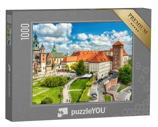 Puzzle 1000 Teile „Schloss Wawel bei Tag, Krakau, Polen“