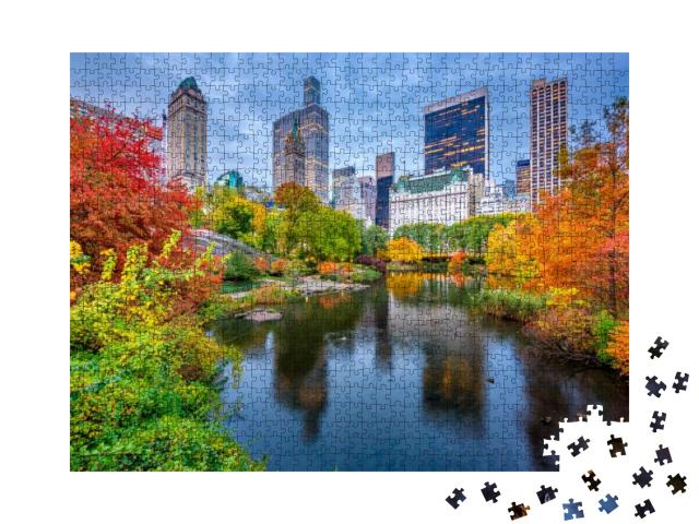 Puzzle 1000 Teile „Central Park im Herbst, New York City“