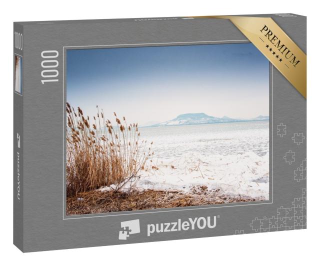 Puzzle 1000 Teile „Der Plattensee im Winter, Ungarn“