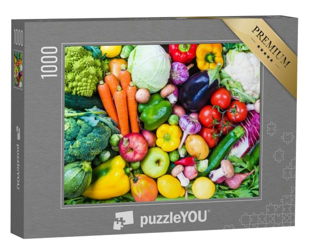 Puzzle 1000 Teile „Knackiges Gemüse und frische Früchte“