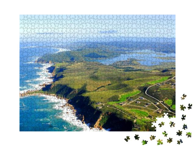 Puzzle 1000 Teile „Luftaufnahme von The Knysna Heads, Westkap, Südafrika“