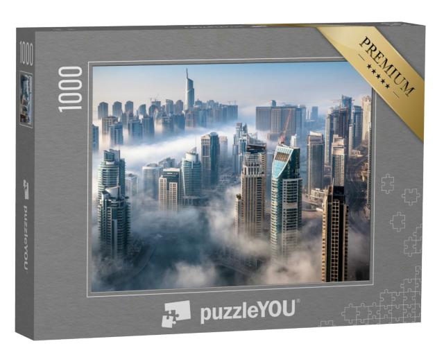 Puzzle 1000 Teile „Skyline von Dubai, ein beeindruckender Blick von oben“