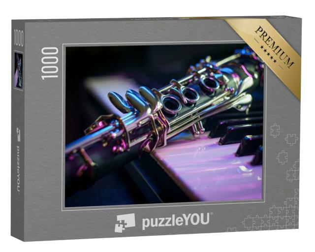 Puzzle 1000 Teile „Klarinette und E-Piano-Keyboard“