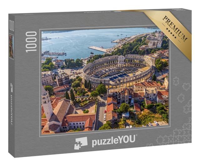 Puzzle 1000 Teile „Römische Arena von Pula: UNESCO-Weltkulturerbe, Kroatien“