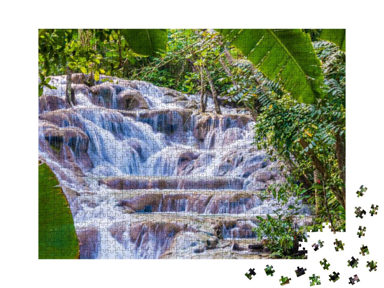 Puzzle 1000 Teile „Dunn's River Falls in Ocho Rios, Jamaika“