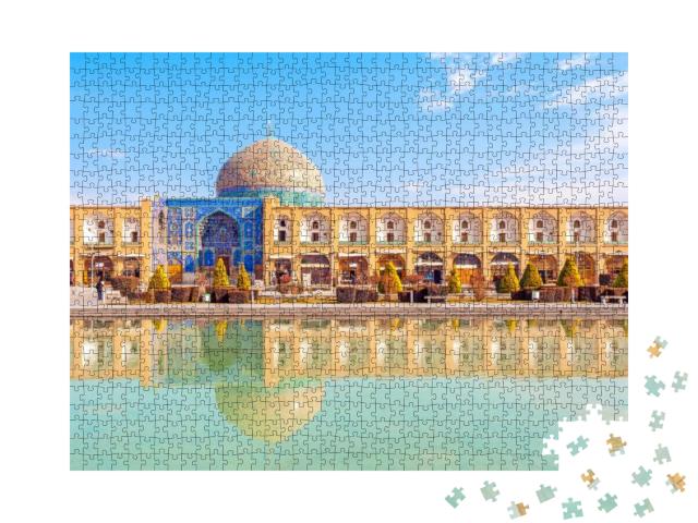 Puzzle 1000 Teile „Scheich-Lotfollah-Moschee am Naqsh-e Jahan-Platz in Isfahan, Iran“