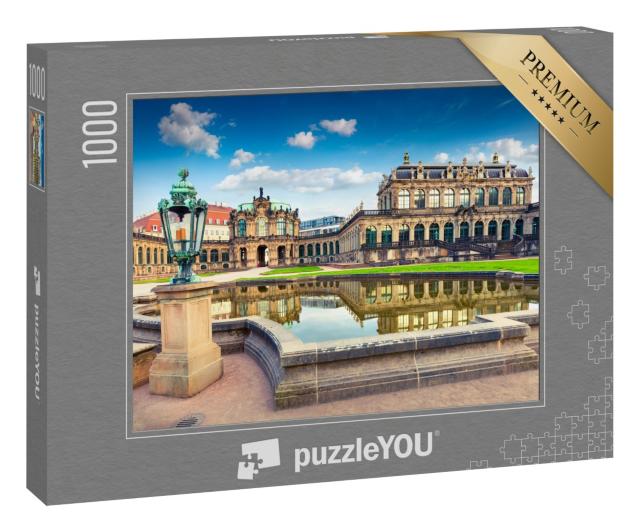 Puzzle 1000 Teile „Dresdner Zwinger am Morgen, Kunstgalerie, Sachsen“